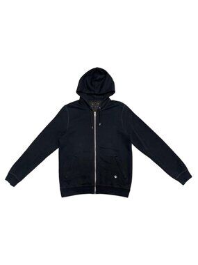 Louis Vuitton Hoodie Travel Zip Up Juj LV Logo Black XXL